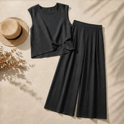 Estelle Two Piece Pants Set - Black - two piece set - Michael Verde - Image 3