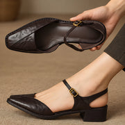 Evania Women's Leather Mary Jane Pumps - Brown - Women's Shoes - Michael Verde - Image 2