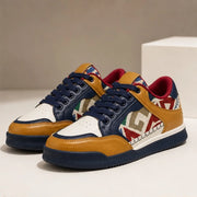 Evermont Leather Court Sneakers - Carnival Mosaic - Sneakers - Michael Verde - Image 2