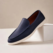 Fairmont Leather Loafers - Navy - Men's Footwear > Loafers - Michael Verde - Image 1