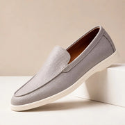 Fairmont Leather Loafers - Gray - Men's Footwear > Loafers - Michael Verde - Image 1