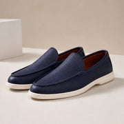 Fairmont Leather Loafers - Navy - mens shoes - Michael Verde - Image 2