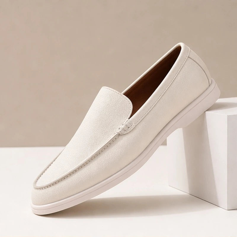 Fairmont Leather Loafers - White - Men's Footwear > Loafers - Michael Verde - Image 1