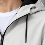 Felix Men's Lightweight Hooded Jacket - Stone - Department: Men - Michael Verde - Image 3