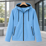 Felix Men's Lightweight Hooded Jacket - Fog Blue - Catalog Group: Clothing - Michael Verde - Image 2