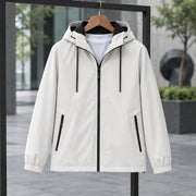 Felix Men's Lightweight Hooded Jacket - Stone - Catalog Group: Clothing - Michael Verde - Image 2