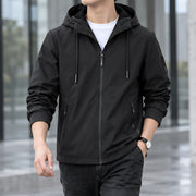 Felix Men's Lightweight Hooded Jacket - Black - Men's Clothing > Outerwear > Hooded Jackets - Michael Verde - Image 1