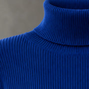 Fenella Women's Ribbed Turtleneck Sweater - Sapphire Blue - Catalog Group: Clothing - Michael Verde - Image 2