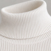 Fenella Women's Ribbed Turtleneck Sweater - White - Catalog Group: Clothing - Michael Verde - Image 2