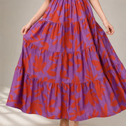 Frinada Floral Off-Shoulder Maxi Dress - Red - off-shoulder - Michael Verde - Image 5