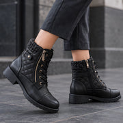 Halina Women's Leather Ankle Boots - Black - Footwear > Boots > Ankle Boots - Michael Verde - Image 1
