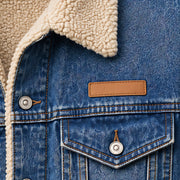 Harris Men's Sherpa-Lined Denim Jacket - Blue - Casual Jacket - Michael Verde - Image 4