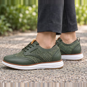 Hartley Wingtip Brogue Knit Sneakers - Emerald - Sneakers - Michael Verde - Image 2