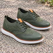 Hartley Wingtip Brogue Knit Sneakers - Emerald - Footwear > Sneakers > Brogue Sneakers - Michael Verde - Image 3