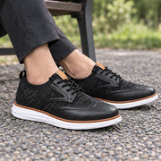 Hartley Wingtip Brogue Knit Sneakers - Charcoal - Sneakers - Michael Verde - Image 2