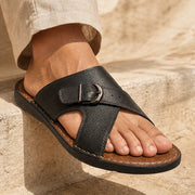 Harveton Leather Sandals - Black - leather sandals - Michael Verde - Image 3