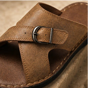Harveton Leather Sandals - Brown - women's sandals - Michael Verde - Image 2