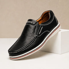 Hatfield Leather Loafers - Black - Shoes - Michael Verde - Image 1