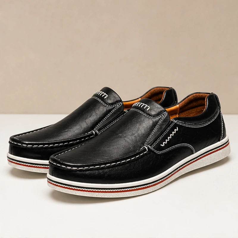 Hatfield Leather Loafers - Black - shoes - Michael Verde - Image 2