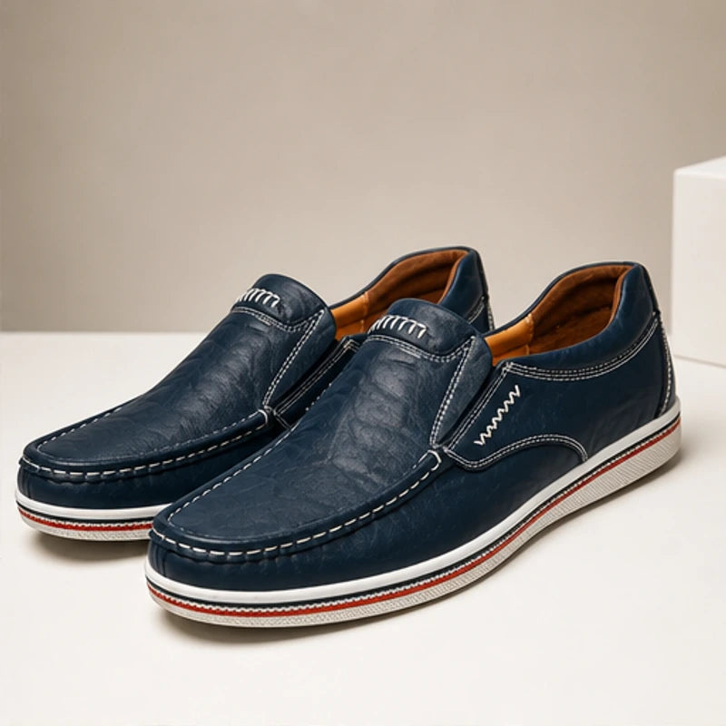 Hatfield Leather Loafers - Deep Blue - shoes - Michael Verde - Image 2
