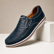 Hatfield Leather Loafers - Deep Blue - Shoes - Michael Verde - Image 1