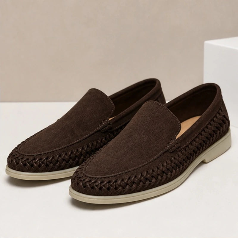 Hatherleigh Suede Loafers - Dark Brown - mens shoes - Michael Verde - Image 2