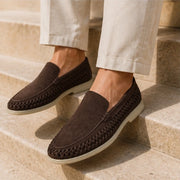 Hatherleigh Suede Loafers - Dark Brown - Men's Footwear > Loafers - Michael Verde - Image 1