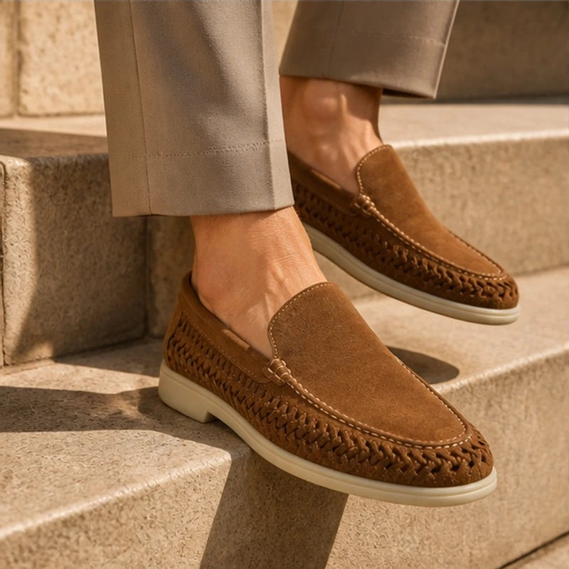 Hatherleigh Suede Loafers - Brown - Men's Footwear > Loafers - Michael Verde - Image 1