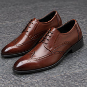 Hatherley Men's Polished Wingtip Leather Oxfords - Warm Brown - Men's Footwear > Oxford Shoes > Wingtip Oxfords - Michael Verde - Image 3