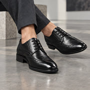 Hatherley Men's Polished Wingtip Leather Oxfords - Black - Shoes - Michael Verde - Image 2