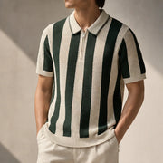 Jenson Cotton Knit Polo Shirt - Green - polo shirt - Michael Verde - Image 2