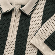 Jenson Cotton Knit Polo Shirt - Green - cotton knit - Michael Verde - Image 4