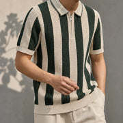 Jenson Cotton Knit Polo Shirt - Green - Polo - Michael Verde - Image 1