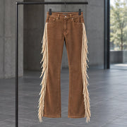 Leandra Women's Fringe Bootcut Jeans - Brown - female - Michael Verde - Image 3