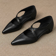 Leonelle Women's Pointed-Toe Leather Mules - Black - Women's Footwear > Mules > Pointed-Toe Slingback Mules - Michael Verde - Image 4