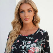 Limisol Maxi Dress - Black Floral - chiffon dress - Michael Verde - Image 4