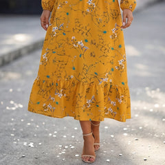Limisol Maxi Dress - Saffron - maxi dress - Michael Verde - Image 3