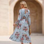 Limisol Maxi Dress - Lake Blue - chiffon dress - Michael Verde - Image 4