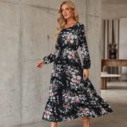 Limisol Maxi Dress - Black Floral - Dress - Michael Verde - Image 1