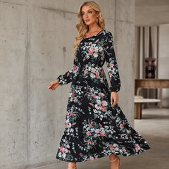 Limisol Maxi Dress - Black Floral - Dress - Michael Verde - Image 1