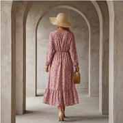 Limisol Maxi Dress - Dusty Rose - chiffon dress - Michael Verde - Image 4