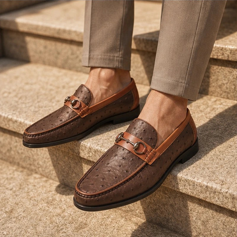 Marlow Leather Loafers - Brown - men's loafers - Michael Verde - Image 2