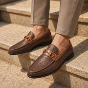 Marlow Leather Loafers - Brown - men's loafers - Michael Verde - Image 2