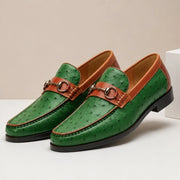 Marlow Leather Loafers - Green - leather loafers - Michael Verde - Image 3