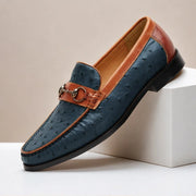 Marlow Leather Loafers - Blue - full grain leather - Michael Verde - Image 4