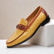 Marlow Leather Loafers - Yellow - full grain leather - Michael Verde - Image 4
