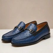 Marlow Leather Loafers - Dark Blue - leather loafers - Michael Verde - Image 3