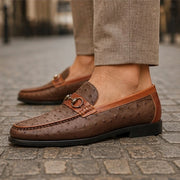 Marlow Leather Loafers - Brown - Shoes - Michael Verde - Image 1