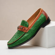 Marlow Leather Loafers - Green - full grain leather - Michael Verde - Image 4