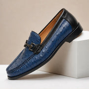 Marlow Leather Loafers - Dark Blue - full grain leather - Michael Verde - Image 4